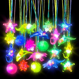 288 Bulk 17" LighT-Up Necklace Asst 36pcs/unit