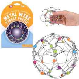 72 Bulk Metal Wire Fidget Puzzle 4"
