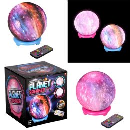 12 Bulk 6" Color Changing Planet Wireless Speaker