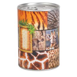 72 Bulk Tin Can Bank Safari