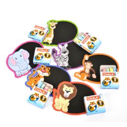 288 Bulk Zoo Animal Chalkboard Set