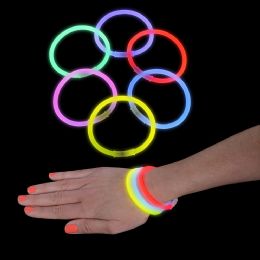 1000 Bulk 8" 100pc Glow Bracelet Assortment