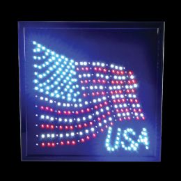 10 Bulk LighT-Up Usa Sign 14'x18"