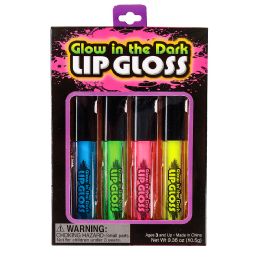 60 Bulk Glow In Dark Lip Gloss 4.25" 0.09oz