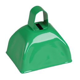 144 Bulk 3" Green Metal Cowbell