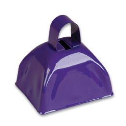 144 Bulk 3" Purple Metal Cowbell