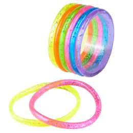 1728 Bulk Liquid Glitter Bracelet 6"
