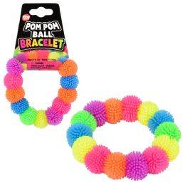 288 Bulk Pom Pom Ball Bracelet