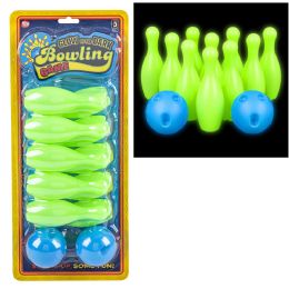 24 Bulk 4.5" Glow In The Dark Bowling Set