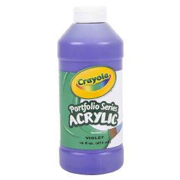 12 Bulk Crayola Acrylic Paint Bottle 16oz Violet