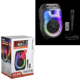 4 Bulk 12" Mini Wireless Boombox With Mic