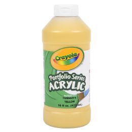12 Bulk Crayola Acrylic Paint Bottle 16oz Turners Yellow