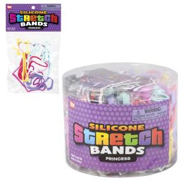 288 Bulk Princess Silicone Stretch Bands