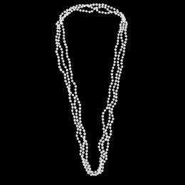 432 Bulk 7mm White Pearl Necklace 48"