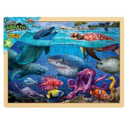 16 Bulk 15.75" X 11.75" 48pc Aquatic Puzzle