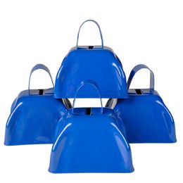 144 Bulk 3" Blue Metal Cowbell