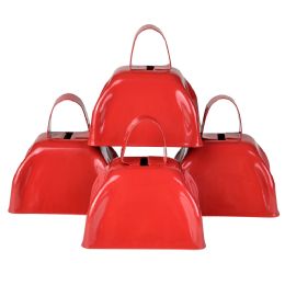 144 Bulk 3" Red Metal Cowbell