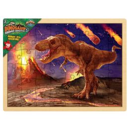 16 Bulk 15.75" X 11.75" 48pc Dinosaur Puzzle