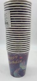 24 Bulk Mermaid Themed Paper Cups 9 Oz, 24 ct