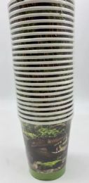 24 Bulk Dinosaur Themed Paper Cups 9 Oz, 24 ct