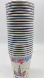 24 Bulk Unicorn Themed Paper Cups 9 Oz, 24 ct