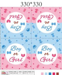 24 Bulk Gender Reveal Themed Paper Napkins, 24 Ct 2ply
