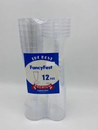 12 Bulk Champagne Premium Plastic Cups 12oz