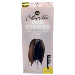 15 Bulk Hairflair 3 Piece 14.2" Short Hair Collapsible Wing Stand In White