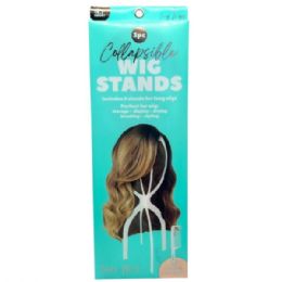 10 Bulk Hairflair 3 Piece 19.7" Long Hair Collapsible Wing Stand In White
