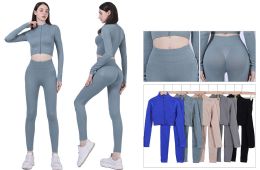 30 Bulk Women's Trendy Longsleeves And Leggings Set
