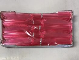 24 Bulk Light Pink Plastic Premium Knives 50pcs