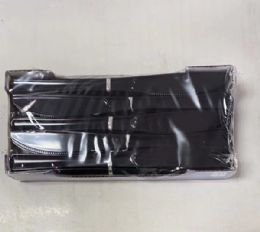 24 Bulk Black Plastic Premium Knives 50pcs