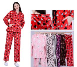 48 Bulk Cute HearT-Patterned Pajamas (60 Pieces)