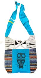 5 Bulk Turquoise Owl Razor Cut Patch Handmade Hobo Bags