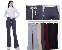 24 Bulk Women's Drawstring Flare Pants