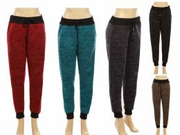 48 Bulk Womens Colored Fleece Sweatpants