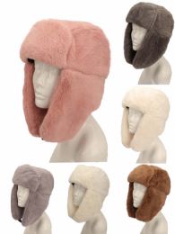 36 Bulk Faux Fur Ushanka Hat