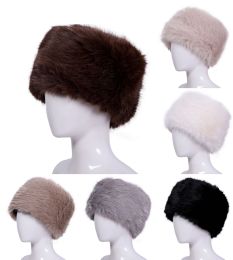 36 Bulk Plush Faux Fur Bucket Hat