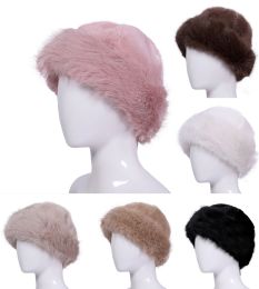 36 Bulk Luxurious Faux Fur Bucket Hat