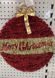 120 Bulk Circle Metallic Christmas Decoration 19in