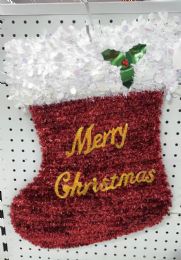 120 Bulk Metallic Christmas Decoration Sock 20in