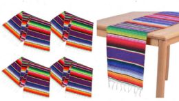 120 Bulk Mexican Serape Table Runner