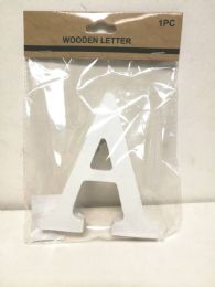240 Bulk Letter A 5" White Standing Wooden Letters