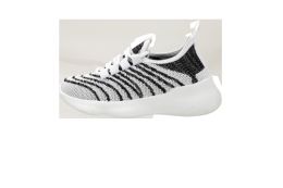 12 Bulk Kid's Wavy Print Jogger White