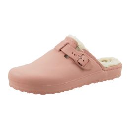 15 Bulk Women's Fleece Lined Peanut Clogs Pink