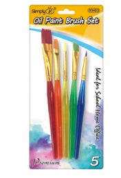 36 Bulk 5 Piece Oil Paint Brush Set