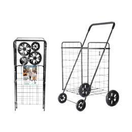 4 Bulk 37'' Iron Trolley Shopping Cart