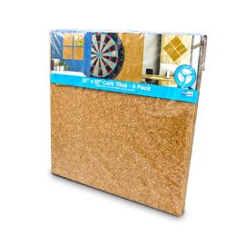 4 Bulk 12" X 12" Natural Cork Squares Tiles