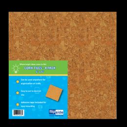 6 Bulk 6" X 6" Natural Cork Square Tiles