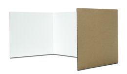 24 Bulk 18" X 48" Corrugated Study Carrels, White